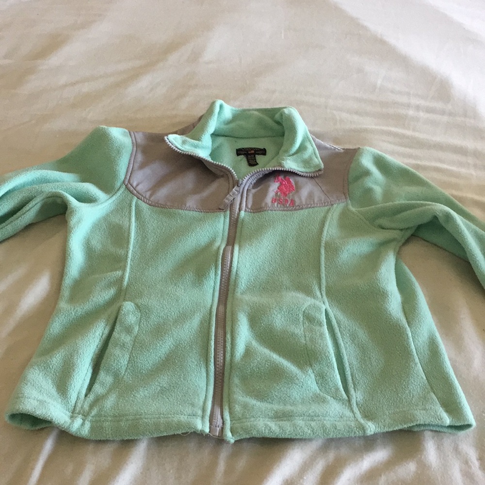 US Polo Assn girls fleece jacket